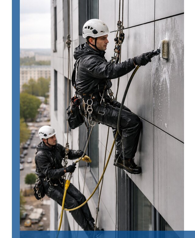 Профессиональная мойка фасада из композита в Сарапуле