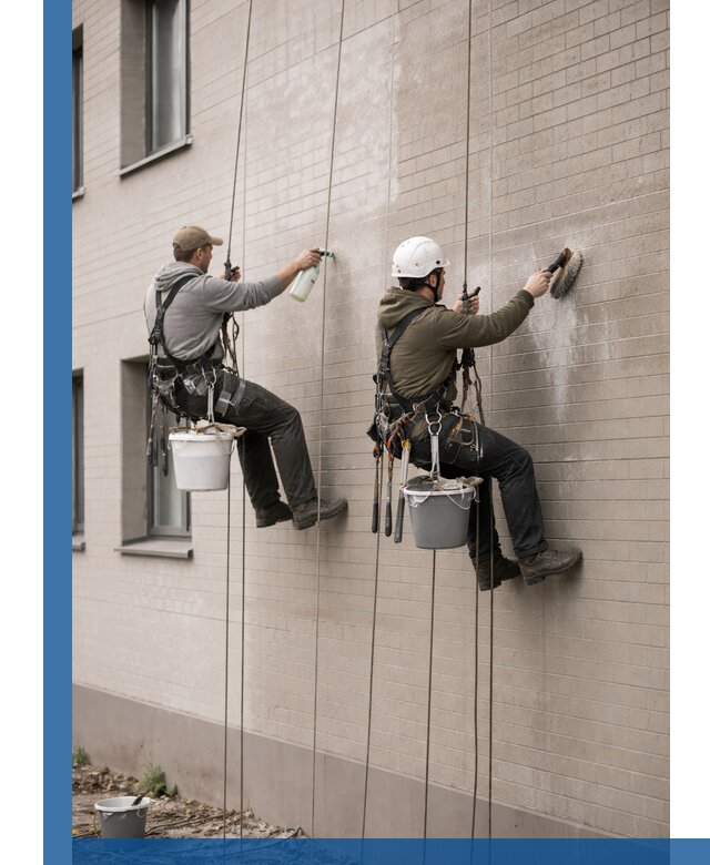 Удаление высолов с фасада зданий в Сарапуле без повреждений и следов