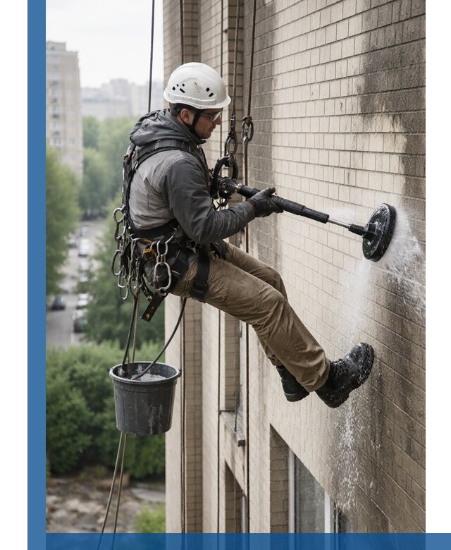 Очистка фасада от копоти в Сарапуле профессионально и безопасно