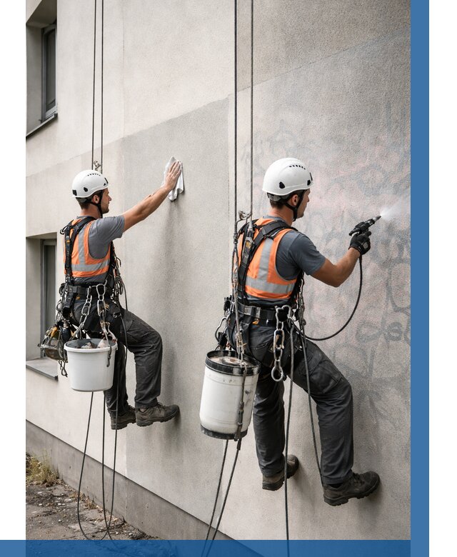 Антиграффити покрытие фасада в Сарапуле от 619 р. | ВЫСОТНИК-Срл