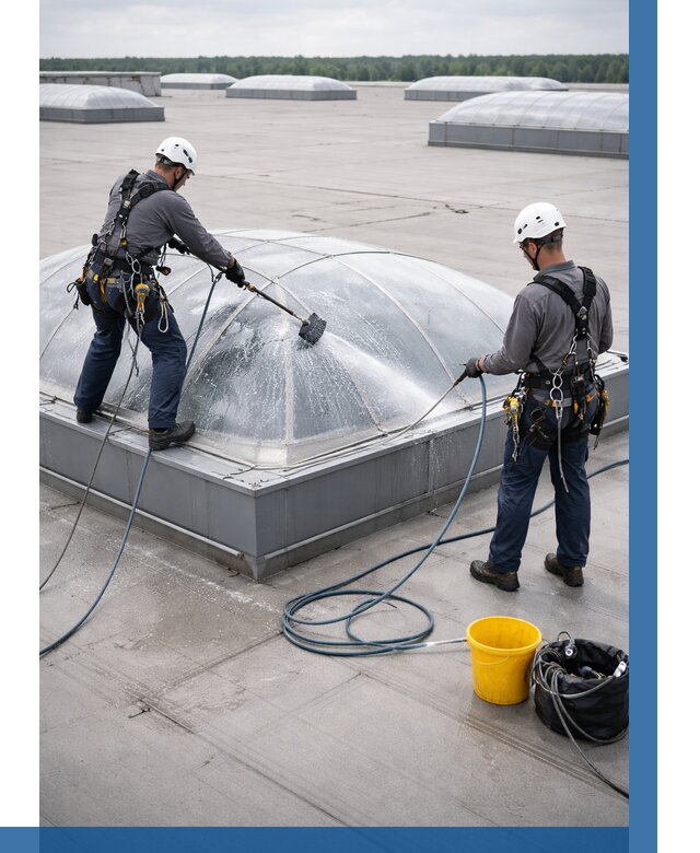 Мойка зенитных фонарей в Сарапуле, заказать от 4646 р. | ВЫСОТНИК-Срл