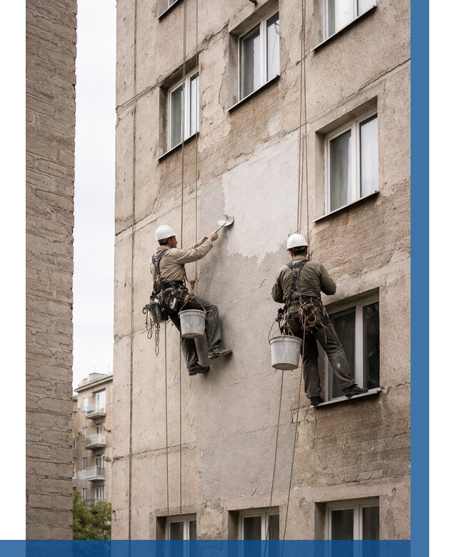 Косметический ремонт фасада в Сарапуле от 1136 р. | ВЫСОТНИК-Срл