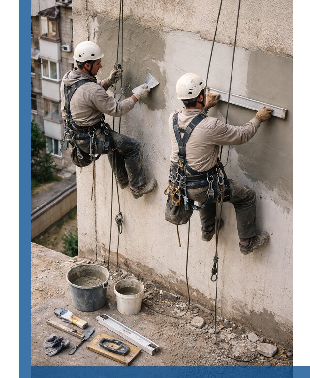 Комплексный ремонт штукатурного фасада с гарантией в Сарапуле