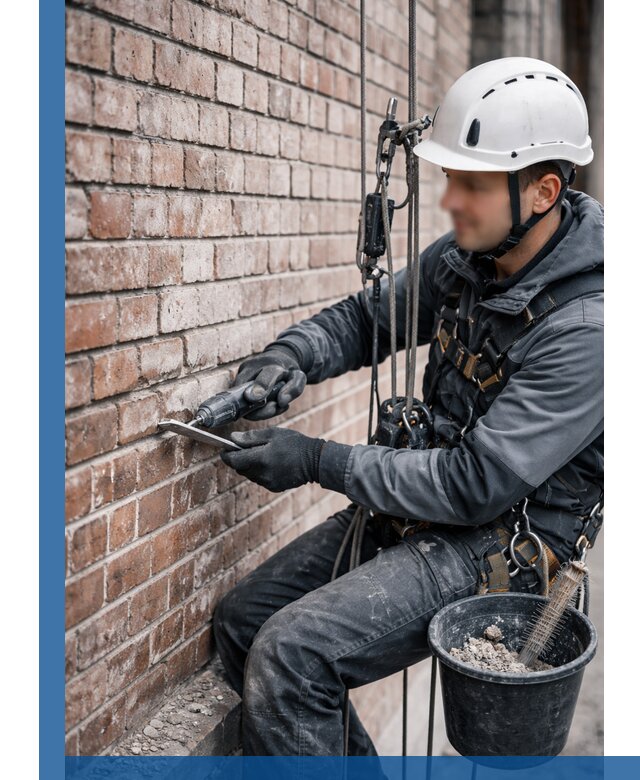 Расшивка кирпичных швов фасадов и стен, ремонт в Сарапуле