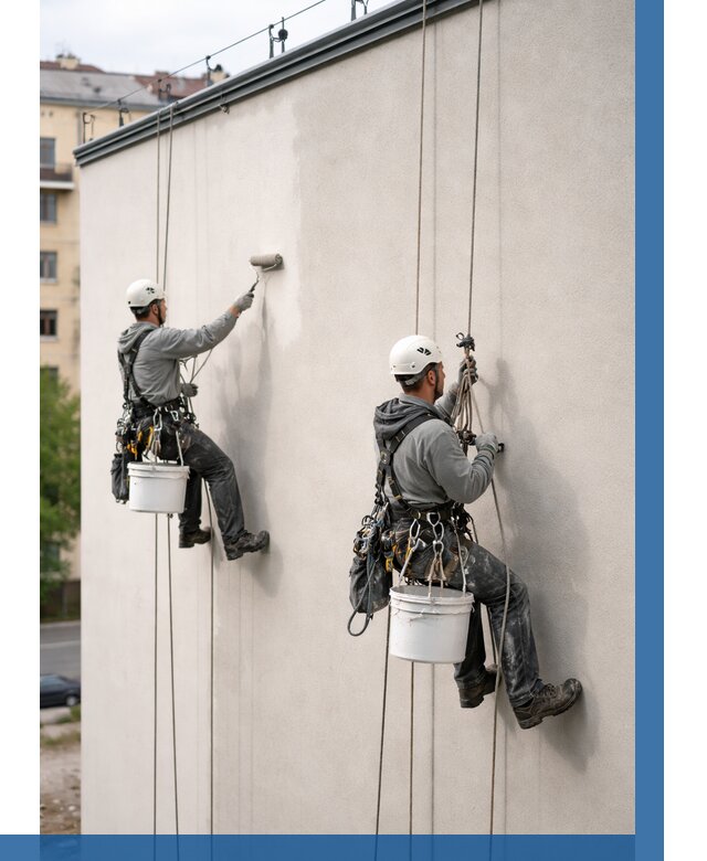 Покраска оштукатуренного фасада в Сарапуле от 330 р. | ВЫСОТНИК-Срл