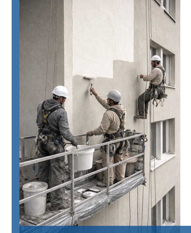 Покраска оштукатуренного фасада в Сарапуле под ключ с гарантией