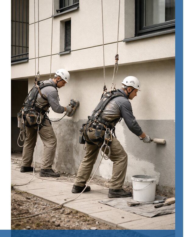 Окраска цоколя здания в Сарапуле от 465 р. под ключ | ВЫСОТНИК-Срл