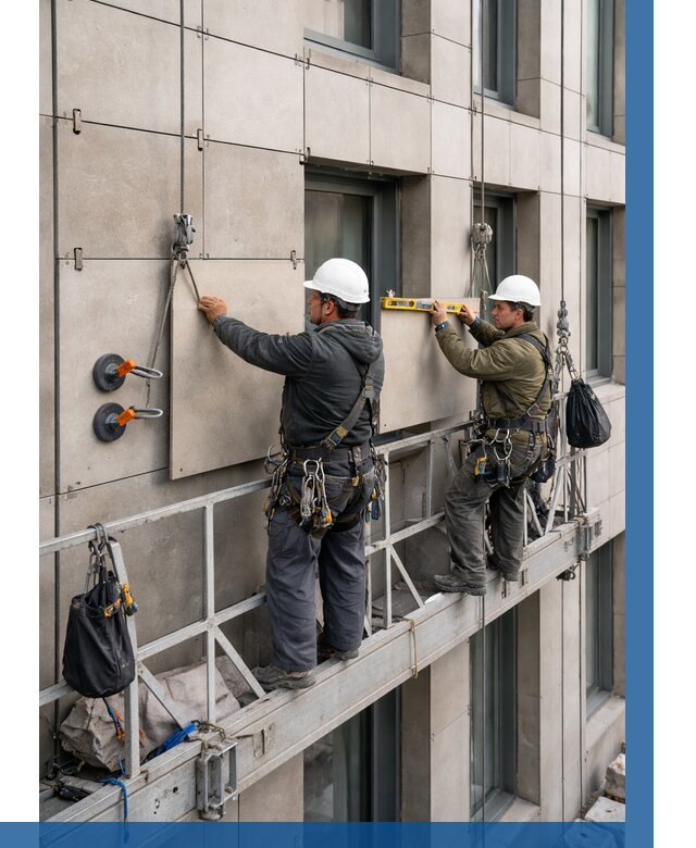 Монтаж керамогранита на фасад в Сарапуле от 2581 р. | ВЫСОТНИК-Срл