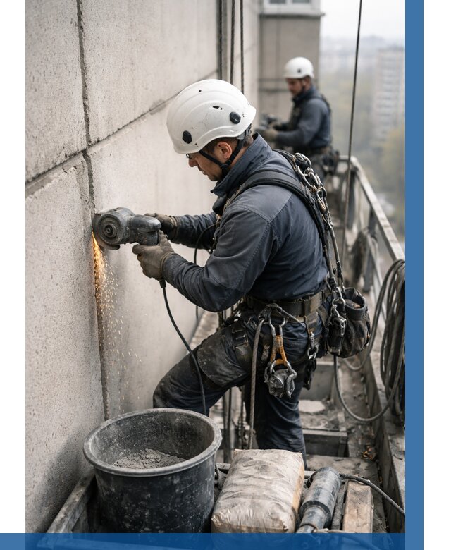 Штробление межпанельных швов в Сарапуле от 1239 р. | ВЫСОТНИК-Срл