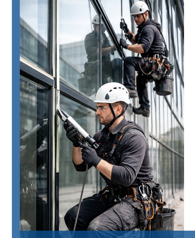 Герметизация витражных швов в Сарапуле для зданий и фасадов