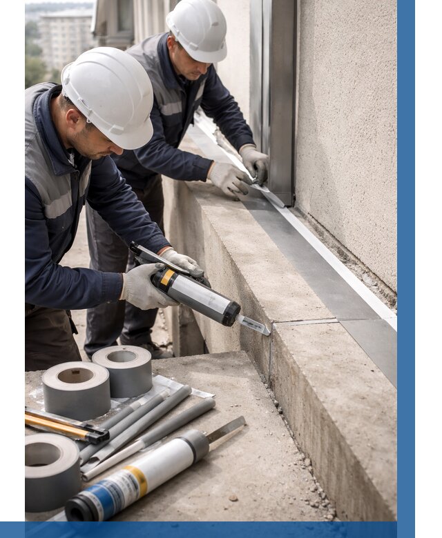 Герметизация примыкания балкона в Сарапуле от 4646 р. | ВЫСОТНИК-Срл