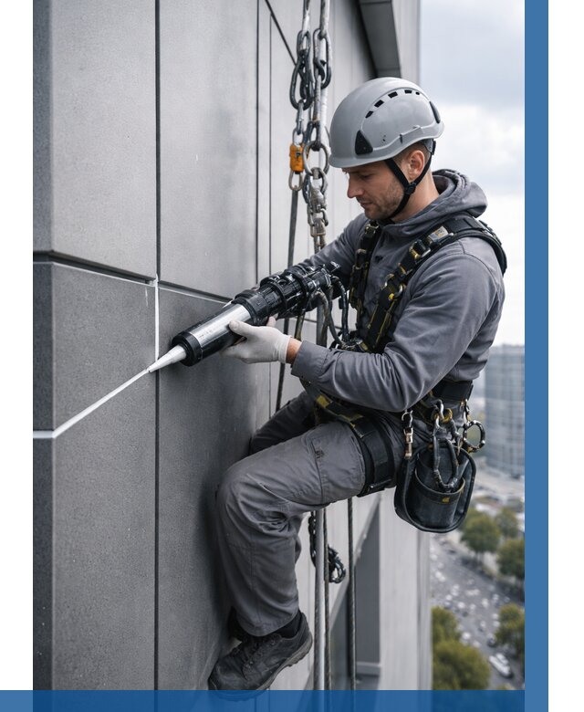 Герметизация стыков фасадных панелей в Сарапуле от 6711 р.| ВЫСОТНИК-Срл