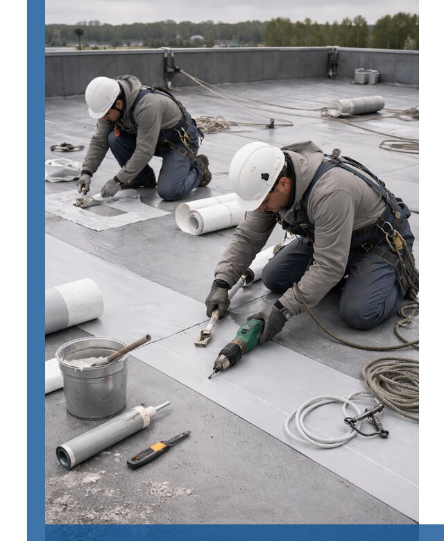 Ремонт мембранной кровли в Сарапуле качественно и с гарантией