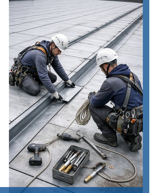 Ремонт фальцевой кровли в Сарапуле от 723 р. | ВЫСОТНИК-Срл