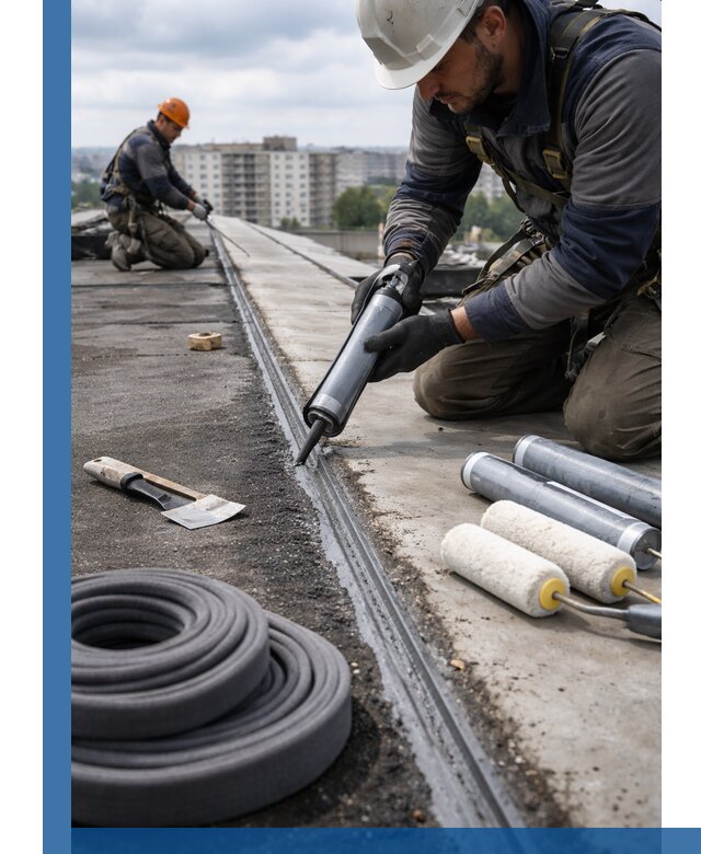 Герметизация швов кровли в Сарапуле с гарантией герметичности