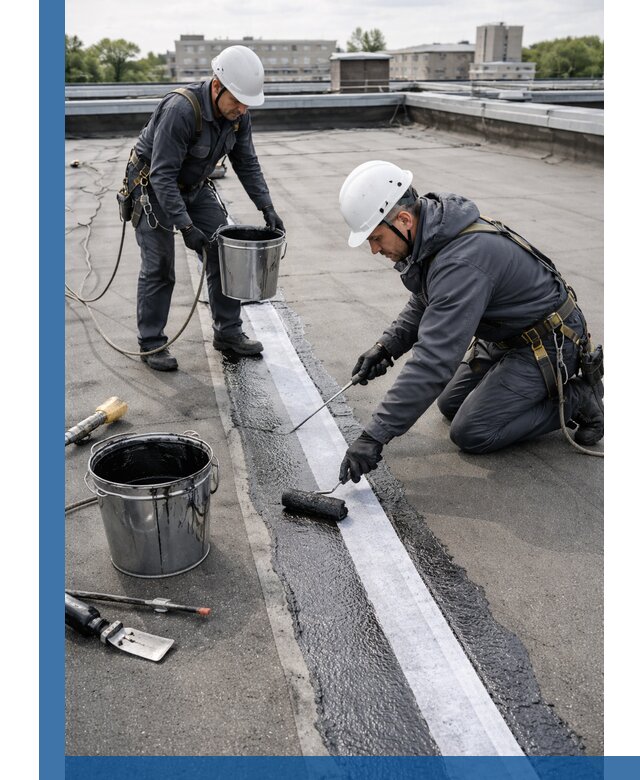 Гидроизоляция кровли мастикой в Сарапуле надежная защита