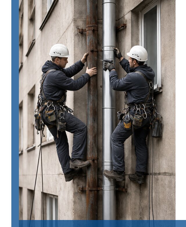 Замена водосточных труб в Сарапуле: монтаж и демонтаж под ключ
