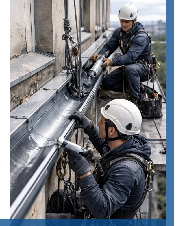 Ремонт водосточных желобов в Сарапуле от 6711 р. | ВЫСОТНИК-Срл