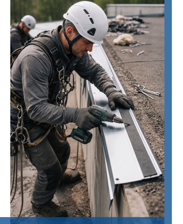 Монтаж капельника на кровле в Сарапуле от 310 р. | ВЫСОТНИК-Срл