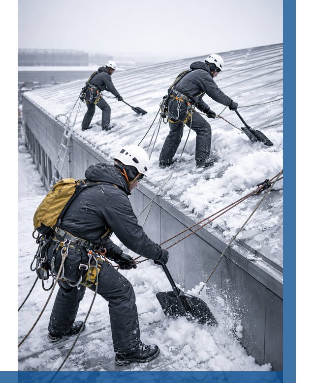 Очистка навесов от снега в Сарапуле от 4646 р. | ВЫСОТНИК-Срл