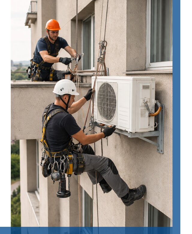 Монтаж внешнего блока кондиционера в Сарапуле от 6711 р. | ВЫСОТНИК-Срл