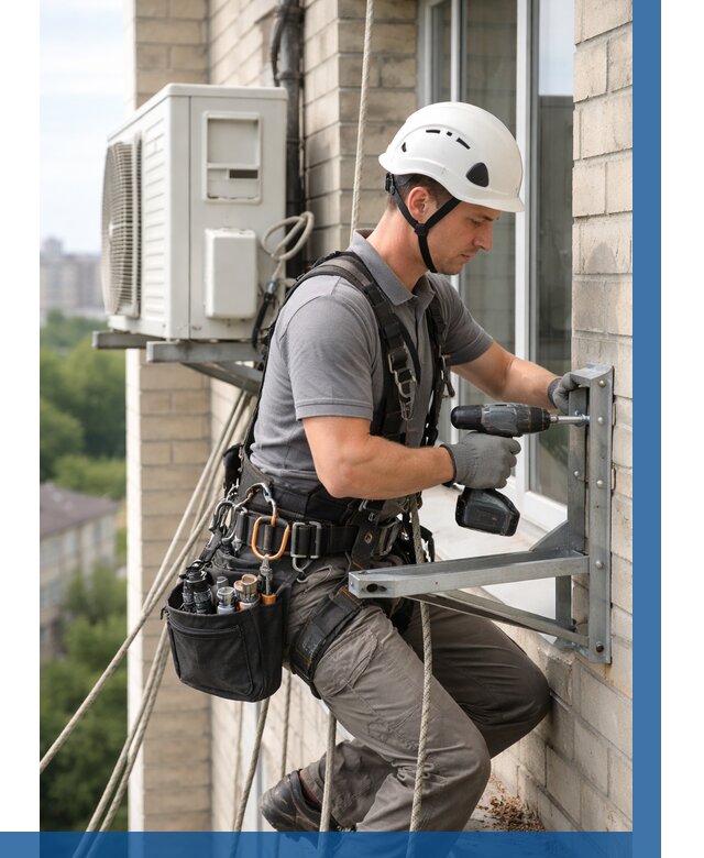 Установка кронштейнов кондиционера в Сарапуле от 3613 р. | ВЫСОТНИК-Срл