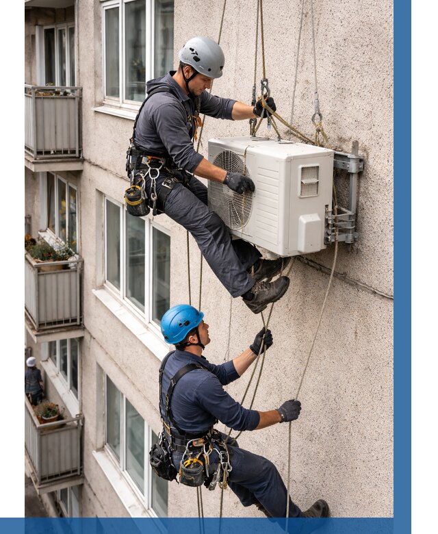 Перенос внешнего блока кондиционера в Сарапуле от 9292 р.| ВЫСОТНИК-Срл