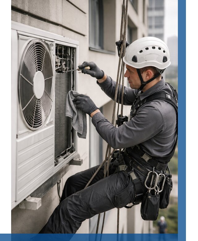 Обслуживание внешнего блока кондиционера в Сарапуле от 2787 р.ВЫСОТНИК-Срл