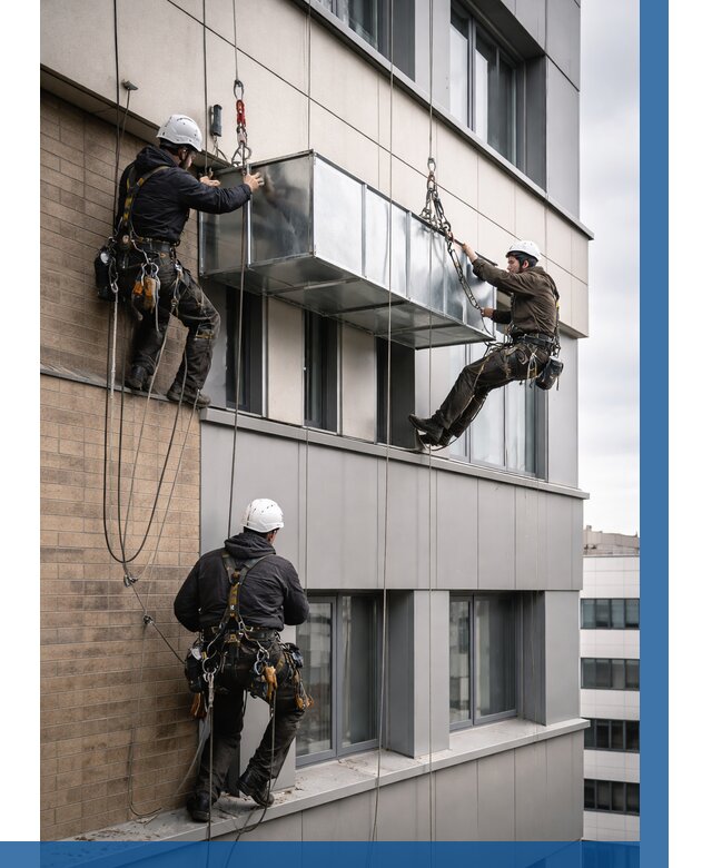 Монтаж воздуховодов на фасаде в Сарапуле от 1549 р. | ВЫСОТНИК-Срл