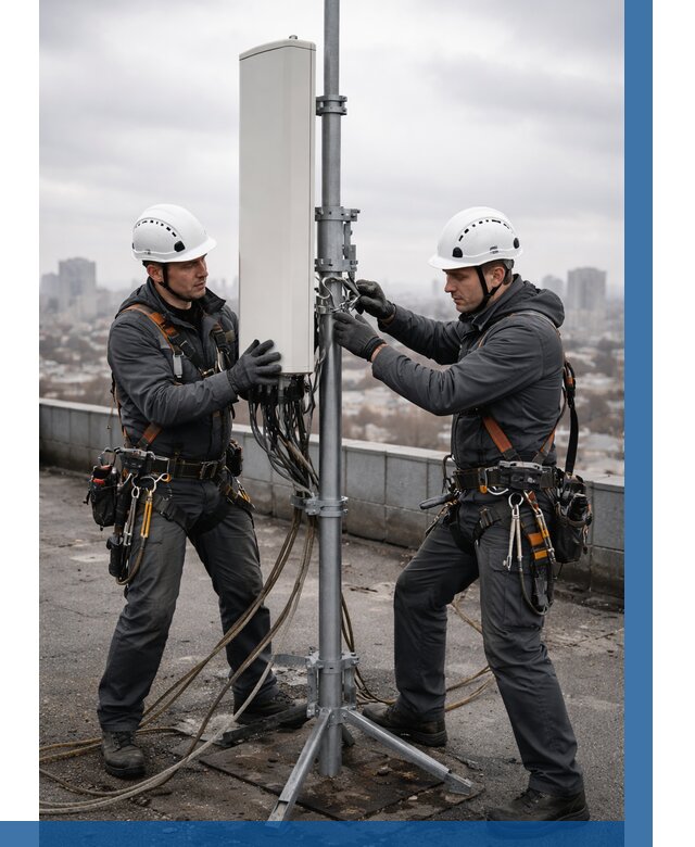 Монтаж антенн связи на крыше в Сарапуле от 8775 р. | ВЫСОТНИК-Срл