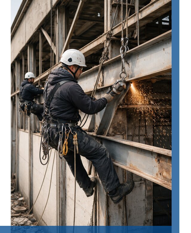 Демонтаж металлоконструкций на высоте в Сарапуле от 6711р. |ВЫСОТНИК-Срл