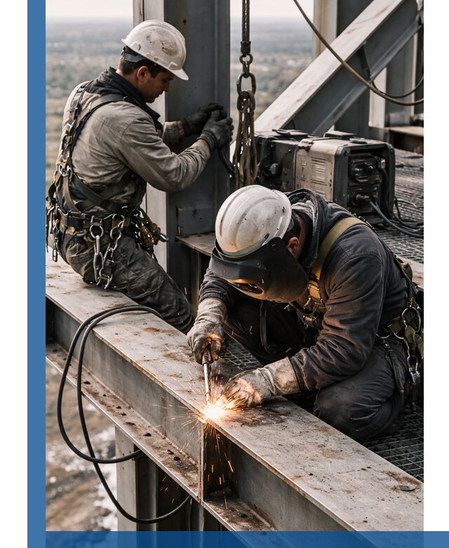 Высотные сварочные работы в Сарапуле для промышленных объектов