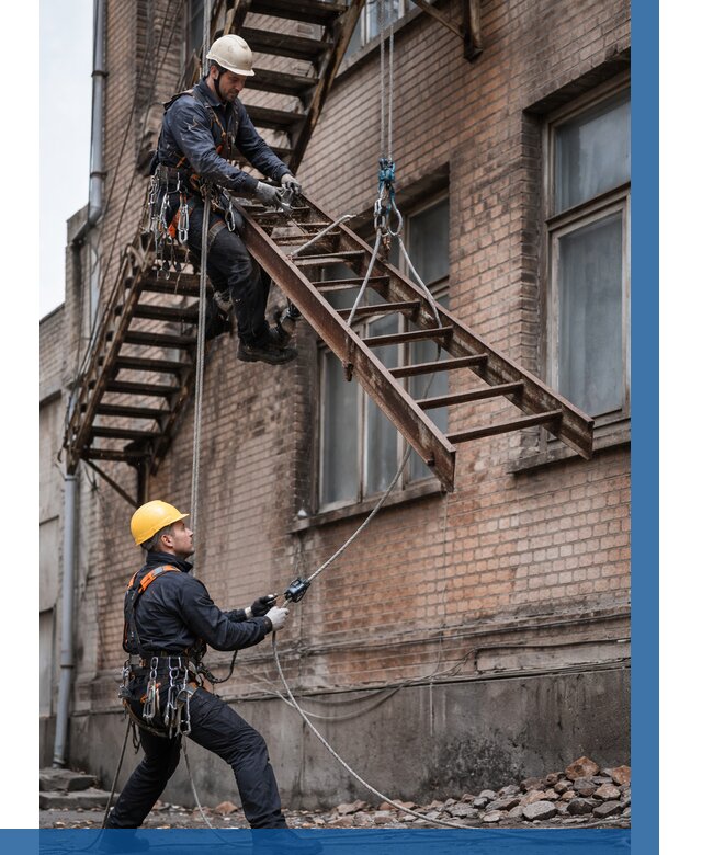 Демонтаж пожарной лестницы в Сарапуле от 12389 р. | ВЫСОТНИК-Срл