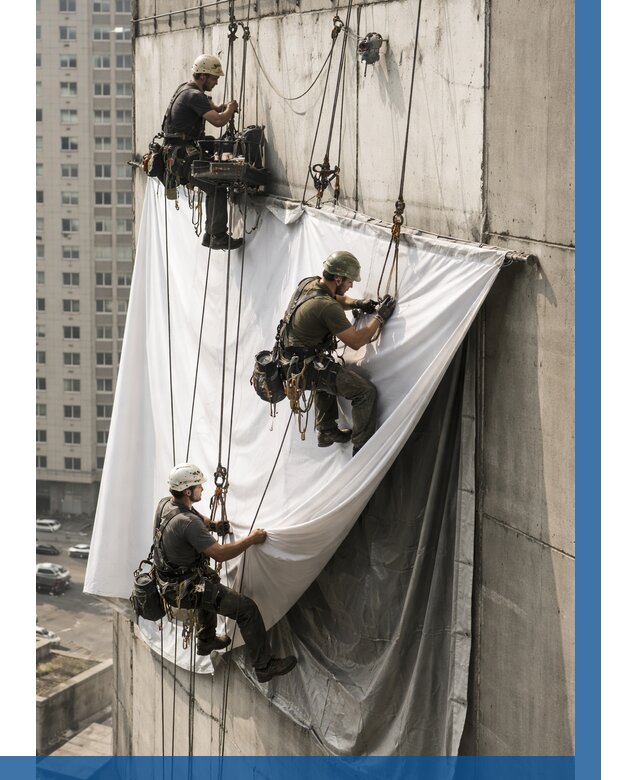 Замена баннерного полотна в Сарапуле от 6711 р. | ВЫСОТНИК-Срл—заказать