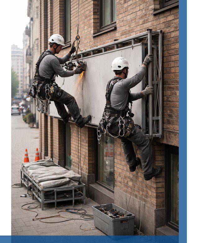 Демонтаж рекламной вывески в Сарапуле от 6711 р. | ВЫСОТНИК-Срл