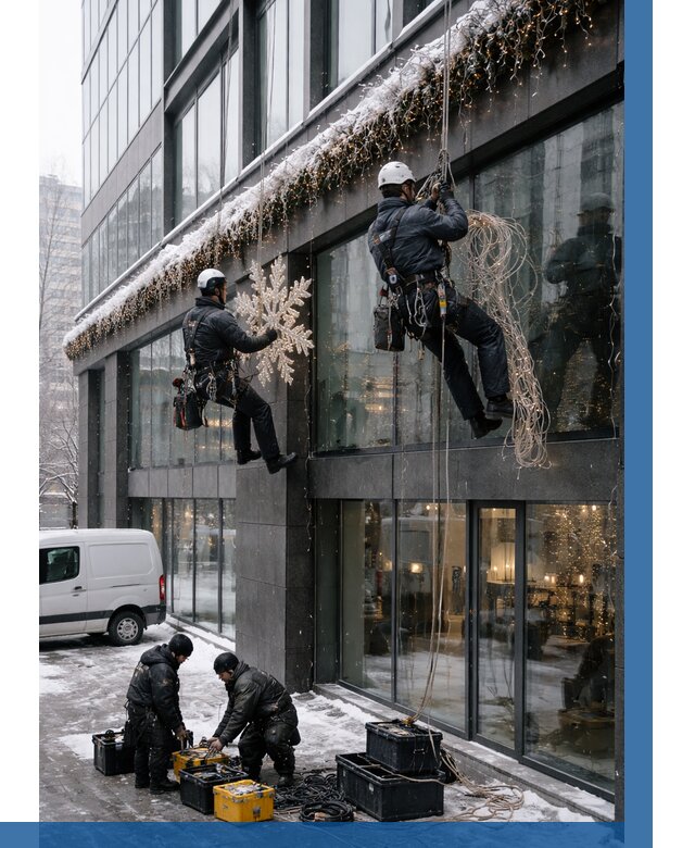 Демонтаж новогоднего оформления в Сарапуле от 5678 р. | ВЫСОТНИК-Срл