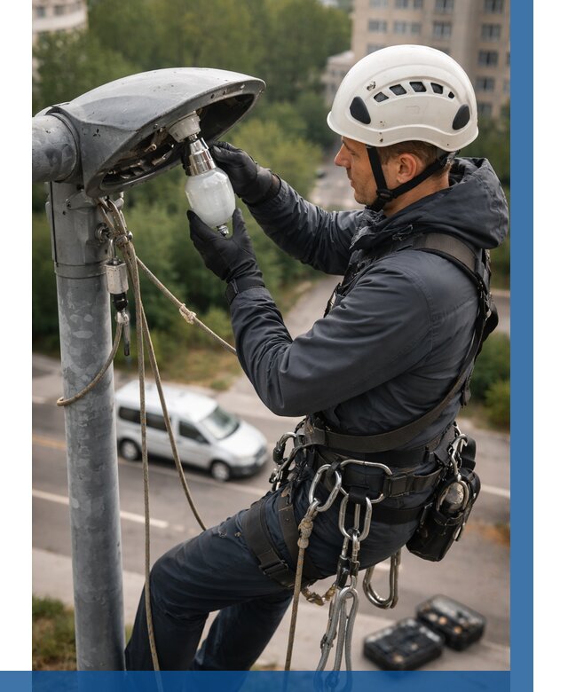 Замена ламп на высоте в Сарапуле от 2581 р. | ВЫСОТНИК-Срл