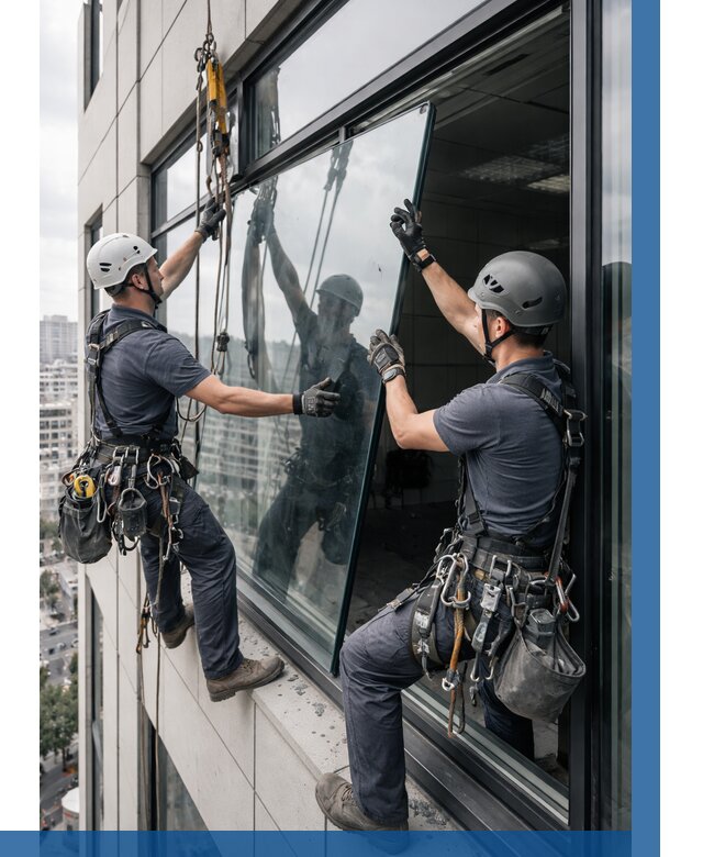 Замена стеклопакетов на высоте в Сарапуле от 5678 р. | ВЫСОТНИК-Срл