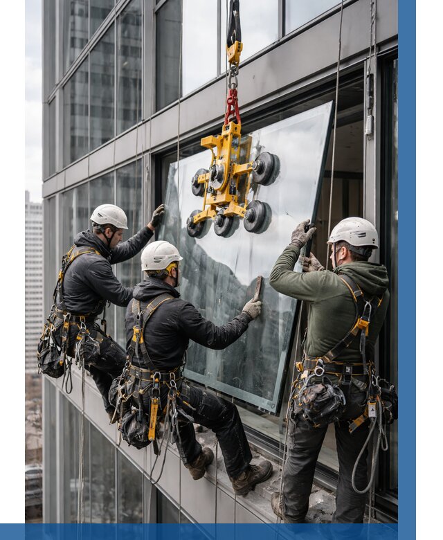 Фасадное остекление зданий под ключ в Сарапуле от 10324 р. | ВЫСОТНИК-Срл