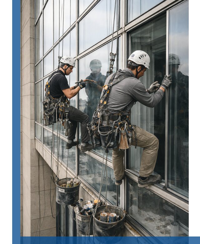 Ремонт витражных конструкций и фасадного остекления в Сарапуле