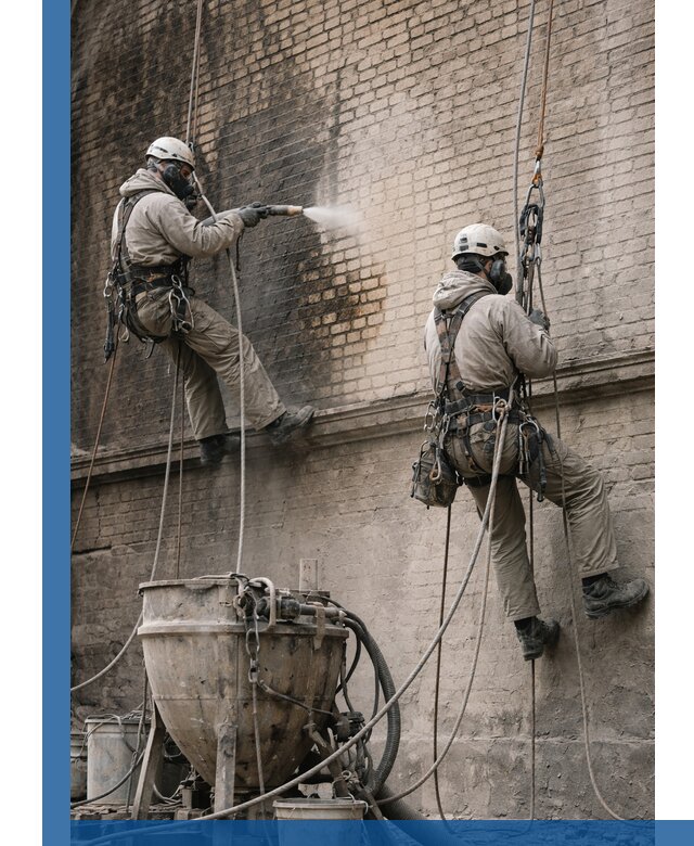 Пескоструйная очистка фасадов в Сарапуле профессионально