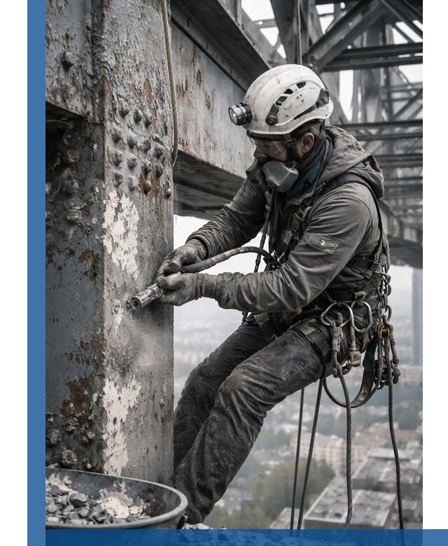 Удаление старой краски с металлических конструкций в Сарапуле