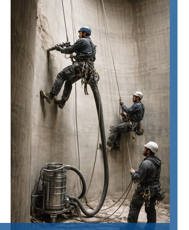 Зачистка силосов в Сарапуле от 4646 р. Договор и смета ВЫСОТНИК-Срл