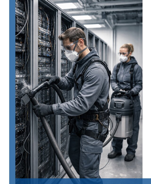 Обеспыливание серверной комнаты в Сарапуле, профессиональная очистка