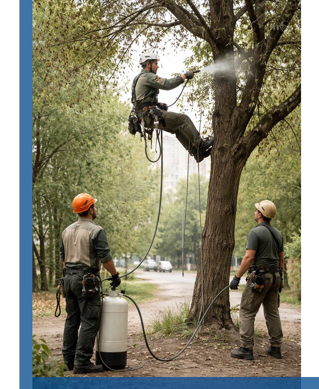 Обработка деревьев от вредителей в Сарапуле профессиональная защита