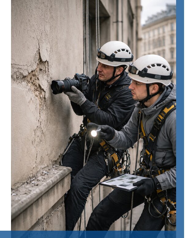 Фотофиксация дефектов фасада в Сарапуле от 4646 р. | ВЫСОТНИК-Срл