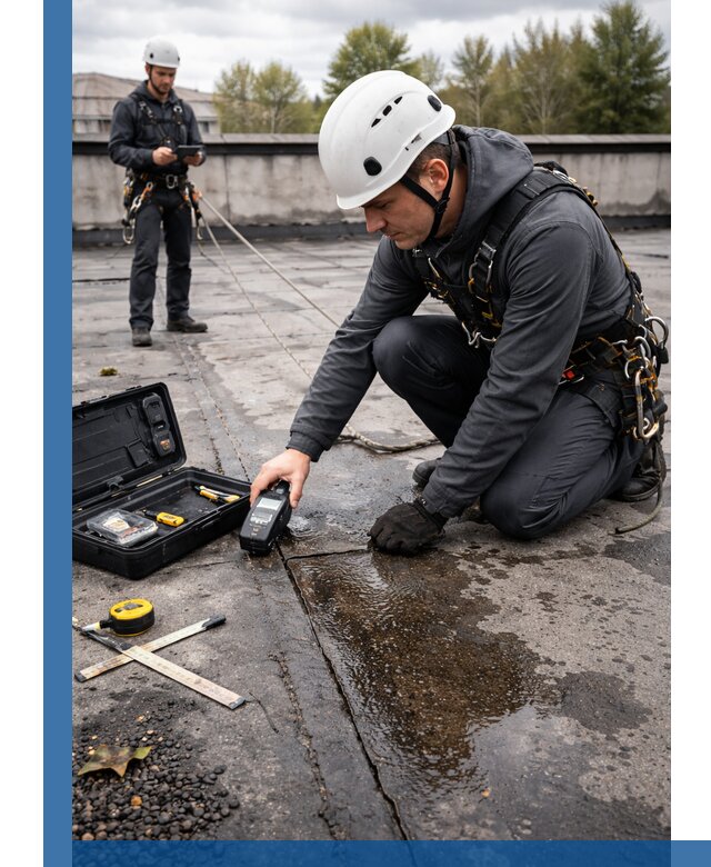 Обследование кровли на протечки и выявление дефектов в Сарапуле