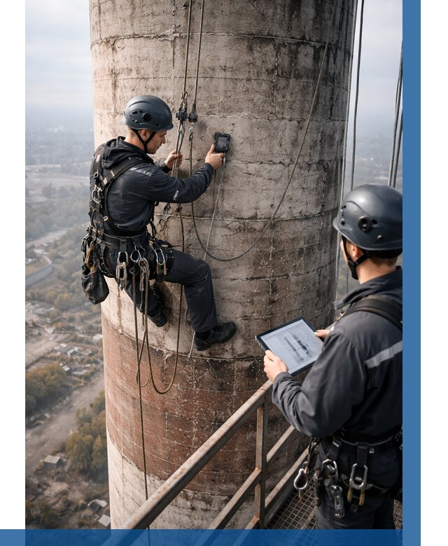 Обследование дымовой трубы в Сарапуле от 8259 р. | ВЫСОТНИК-Срл