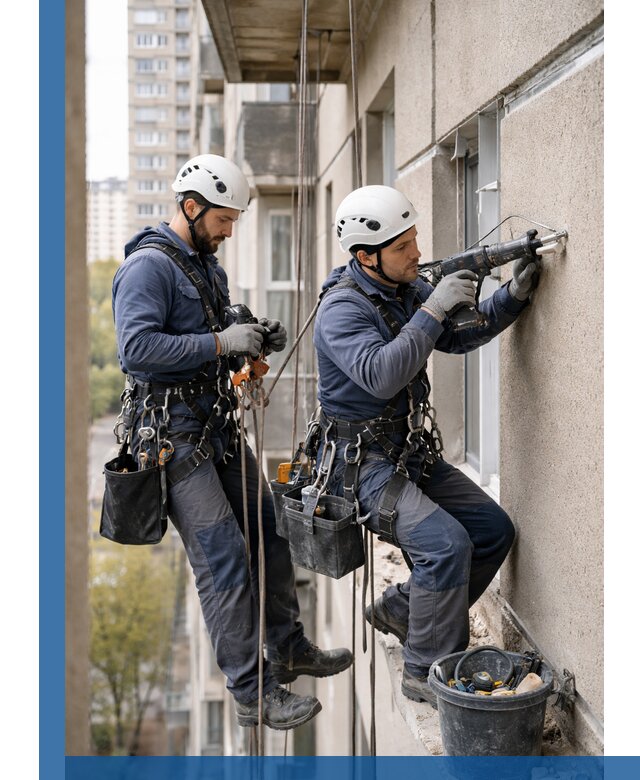 Промышленные альпинисты высотные работы и монтаж в Сарапуле